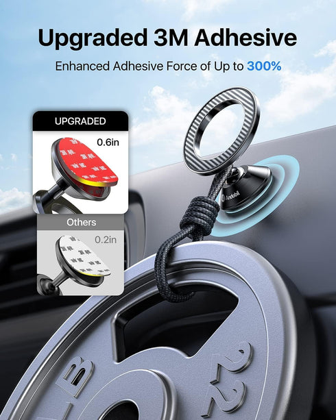 andobil MagSafe Car Mount, 20 Strongest Magnets, Upgraded 3M Adhesive, Dashboard Magnetic Phone Holder