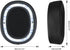 Cooling Gel Replacement Earpads for JBL Everest-710 Over-Ear Wireless Bluetooth Headphones, High-Density Foam (Black)