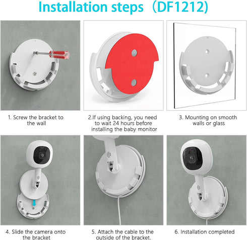 HOLACA Wall Mount for Nanit Pro Baby Monitor - Easy Installation