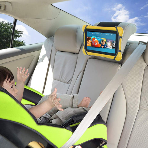 TFY Car Headrest Mount for 7-10 inch Fire, Fire HD, Kindle Tablets, Angle Adjustable Holder