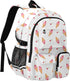 Msyxl Backpack 14" 30L Ice Cream Cones School with Laptop Compartments and Reflective Straps, Fits Laptop, Capacity