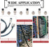 Hilitchi 40-Pieces 2 3 4 5 Pin 16mm Thread Male Female Panel Metal Aviation Wire Connector Assortment Kit