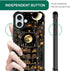 Toulas 16 for iPhone Case,Gothic Bookshelf Dark Academia Literary DesignAll-Round Protection Shockproof Anti-Scratches