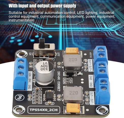 Dual Power Supply Modules, TPS5430 12V 15V Reverse Connection Positive Negative Dual Output Module Low Noise Voltage Converter Module