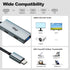 fairikabe 4in1 4K USB C Docking Station Dual Monitor Display Port Splitter, USB-C to Dual DisplayPort Hub HDMI VGA