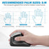 Wireless Vertical Ergonomic Mouse, Multi-Device Bluetooth + 2.4G Connection, 4 Adjustable DPI for PC, Laptop, Black