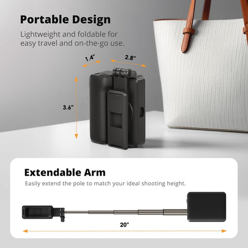 SupeDesk 16/15 Selfie Stick, Extendable, Wireless, Compact and Lightweight Design, All-in-One Selfie Sticks for iPhone
