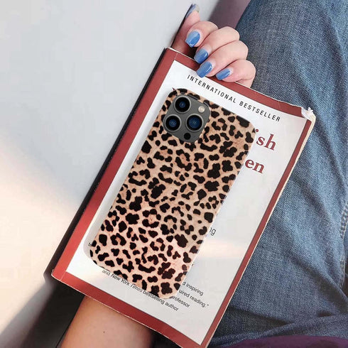 Leopard Cheetah Print Phone Case for iPhone 12 Pro Max 6.7'', Soft Flexible Protective Luxury Rubber Gel Back Cover