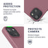 kwmobile Case for Apple iPhone 13, Slim Protective TPU Silicone Cover in Dark Rose