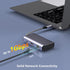 Closs 6-in-1 16 (1Gbps 4K 100W 3 USB C to Ethernet Adapter, USB to HDMI Dock for iPhone Pro/Pro Max, Chromebook, Dell