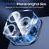 UniqueMe 3 Pack Camera Lens Protector for iPhone 15 Pro/iPhone 15 Pro Max, 9H Tempered Glass, Light Blue