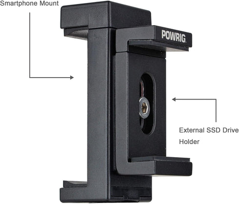SSD Holder for iPhone 15 Pro Max/15 Pro, SSD Mount with USB C to USB-C Cable, External SSD T7 T5 for Video Shooting
