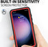BEASTEK Galaxy S23 Plus Waterproof Case, Shockproof Dustproof IP68 Underwater, Built-in Screen Protector, Red