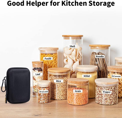 Phomemo D30 D35 Label Marker Case, Waterproof Storage Bag for JADENS D110/SUPVAN E10/Marklife P11 Label Printer