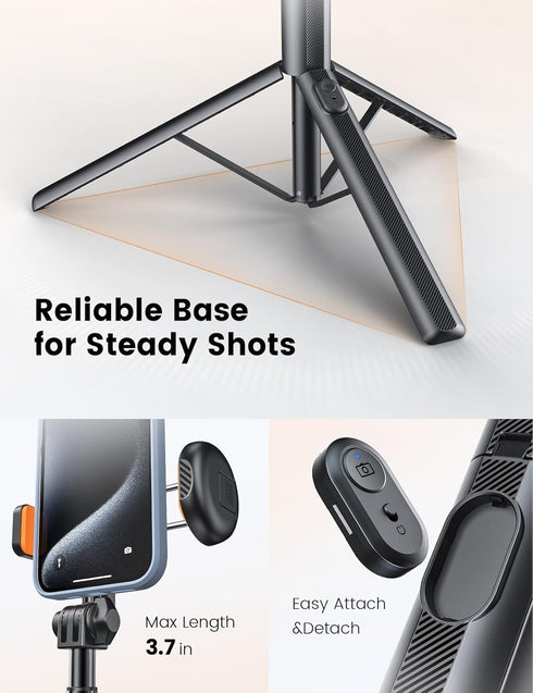 ANXRE 71" NT79 1/4" Phone Tripod, Extendable Selfie Stick with Camera Mount for Cell PhoneCamera, Phone Tripod Stand