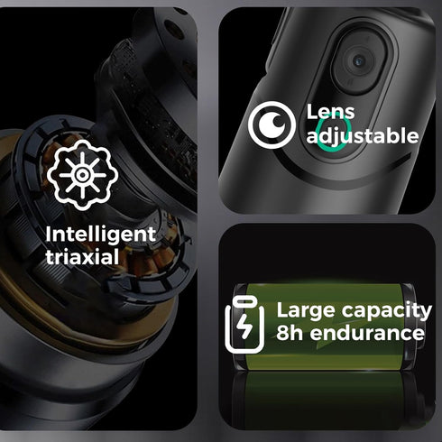 SYHsdzg Required,360 Auto Face Tracking Phone Holder,No App Rotation Phone Camera Stand with Remote and Gesture