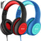 EarFun 2Packs Kids Headphones Wired with Microphone, 85/94dB Volume Limit, Portable Headphones for School/Tablet