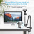 KDD 22 Inch C922 C930e C920S C920 C960 4K, 8 7 6 5 Webcam Stand Camera Mount with Phone Holder, Foldable Flexible