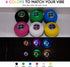 Luzsco IPX4 Bluetooth Shower Speaker with LED Portable Wireless Mini Speaker with Mic & Suction Cup, Water Resistant