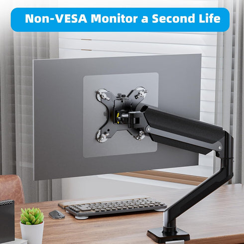WEARSON 100x100 mm 24,27,32 inch 11-22lbs Non VESA Monitor Mount Adapter - VESA Adaptor Mount for Monitor Without Holes
