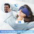 Sleep Headphones, 3D Bluetooth Sleep Mask, LIGHTIMETUNNEL Washable with Ultra Thin Stereo Speakers, Blue Color