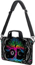 AMARY 13" 13.3" Laptop Sleeve Chromebook Case with Adjustable Shoulder Strap and Accessory Pocket (Colorful Tree)