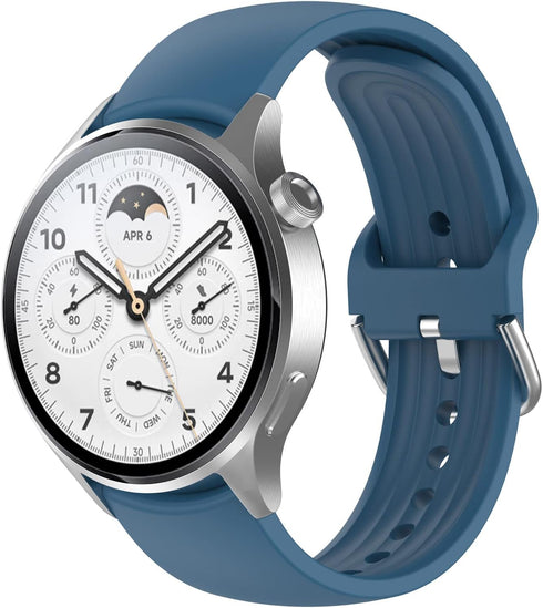 Silicone Bands Compatible with Xiaomi Watch S2/S1/S1 Pro, Adjustable Replacement Bands Strap for Women Men