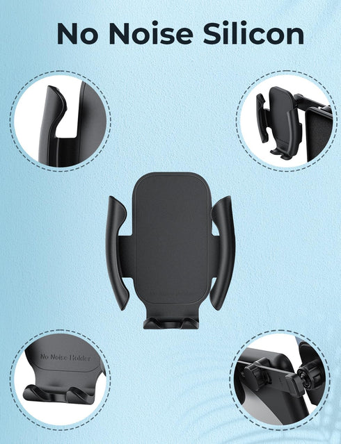 Fit Tesla Model 3 Model Y Phone Mount Holder, Silicone Without Noise, Tesla Model 3 Model Y Accessories with Silicone