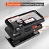 Rossy Wallet Case for Samsung Galaxy A11, Dual Layer Hybrid Soft Silicone Hard PC with Kickstand
