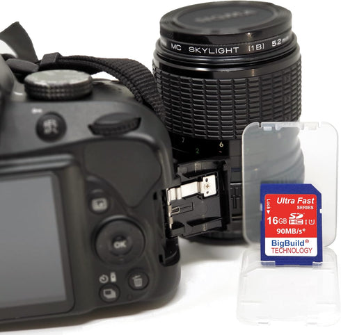 16GB Ultra Fast 90MB/s Memory Card for Canon Digital IXUS 185 Camera, Class 10 SD SDHC