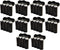 10 Pack AA/AAA/CR123A Black Battery Holder Storage Cases