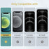 UNBREAKcable 3-Pack Tempered Glass Screen Protector for iPhone 12 mini, 9H Hardness, 99.99% HD Clear, Case Friendly.