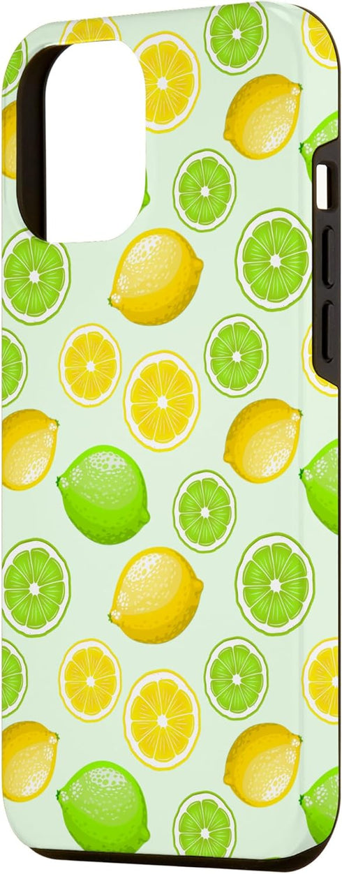 Lemon Lime Slices Pattern Citrus Fruit Gift Case 12 Lemon Lime Slices Pattern Citrus Fruit Green Yellow Cute Case