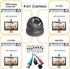 HD 1080P Analog CCTV Security Dome Camera 4-in-1 (TVI/AHD/CVI/CVBS) Outdoor, 2.8mm-12mm Varifocal Lens, Weatherproof