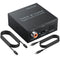 PROZOR 192K Bi-directional Coaxial Optical Converter, Optical SPDIF Toslink to Coaxial, Supports DTS/Dolby-AC3