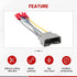 2007-2011 RED WOLF Radio Wiring Harness Compatible with Dodge Chrysler Jeep Install Car Stereo CD Player Receiver