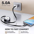 100W USB C to USB C Charging Cable 2-Pack, 4Ft Fast Charge for MacBook Pro, iPad Pro, Galaxy S22 Ultra, Pixel, Switch,
