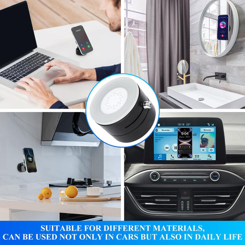 Kanroadi 2025 Vacuum Magnetic Suction Phone Holder, New Magnetic Suction Phone Mount, Foldable Portable Double-Sided