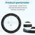 5 Inch Speaker Spacer Adapter Ring Mounting Bracket, Auto Car Universal Fit 5 Plastic Speaker Ring Adapter 0.5 Inch Depth, 5 Inch Plastic Car Stereo Speakers Spacer(Black), 2 PCS