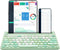 HUO JI Wireless Keyboard, Multi-Device Bluetooth and 2.4G Dual Mode for iPad, Switch, PC, Smart TV, MacBook, Green