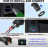 OUFFUN 83W Laptop Car Charger Socket, 12V USB Outlet with Power Switch, Waterproof DIY USB Port for Car RV Boat