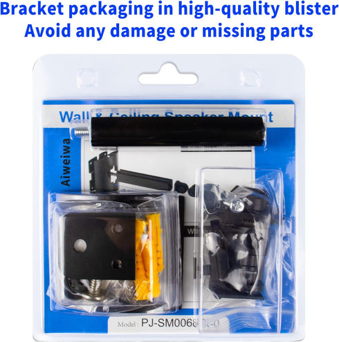 Speaker Wall Mount Ceiling Mount for Samsung 9500S Rear Speaker, Tilt and Swivel Adjust Mounts