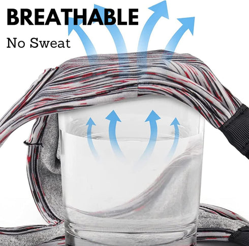 VR Eye Mask Cover, Breathable Sweat Band for Adjustable Sizes HMD Padding for VR Workouts with Oculus Quest 2, HTC Vive