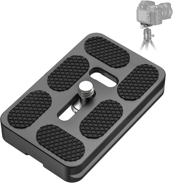 CAVIX PU-60 Aluminum Alloy Universal Arca-Swiss Quick Release Plate Includes 1/4-20 Screw, Compact