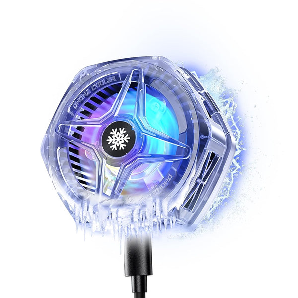 Phone Cooler for Gaming Streaming Radiator with LED Display Semiconductor Cooling Ideal