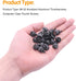 20 Pieces 6#-32 Computer Case Screws, Anodized Aluminum Thumbscrews, Fully Threaded Knurled Thumbscrews (Black)