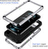 Lanhiem Metal Case for iPhone 12 Pro Max, Heavy Duty Shockproof Rugged Case with Built-in Glass Screen Protector