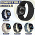 Nylon Bands Compatible with Fitbit Versa 4/Sense 2/Versa 3/Fitbit Sense, Soft Breathable Sport Adjustable Replacement Strap Women Man Wristband Accessories
