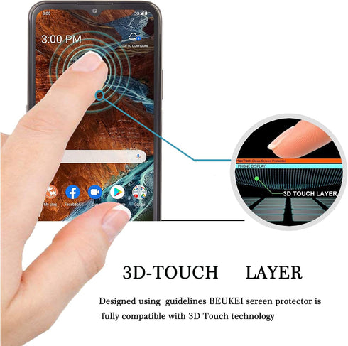 (3 Pack) Tempered Glass Screen Protector Compatible with Nokia G300 5G, (6.52 inch) Touch Sensitive, Case Friendly, 9H