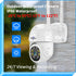 Hiseeu 2K 3MP PTZ Outdoor Security Camera, WiFi Camera with Auto Tracking, Light Alarm, Two-Way Audio, Plug-in Cable